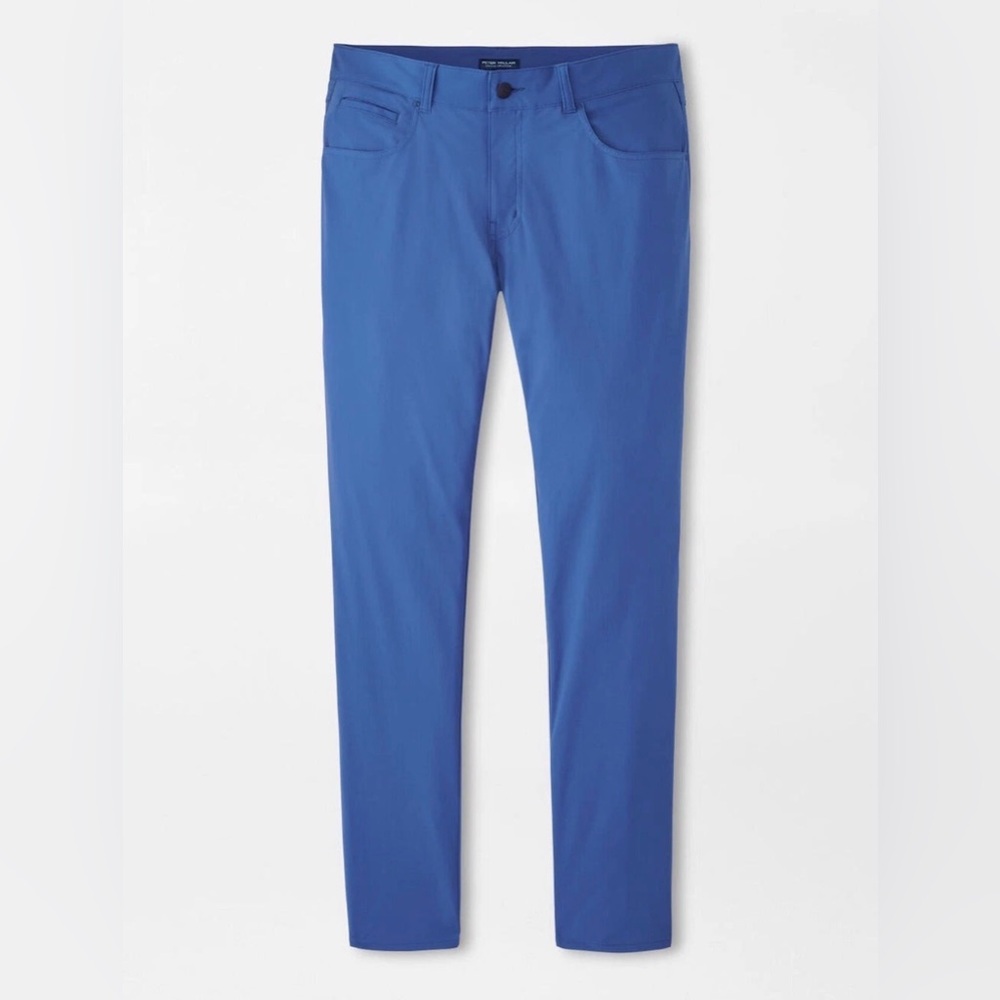 Peter Millar Men's Bingham Performance 32x32 Ocean Blue Five-Pocket Pant NWT